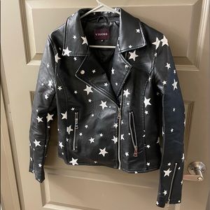 Star leather jacket
